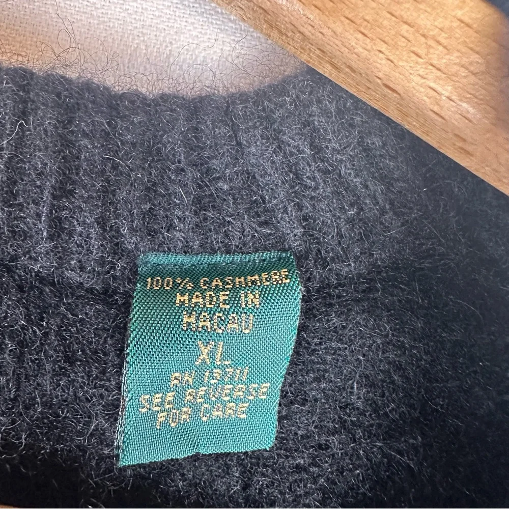 Embassy Row Cashmere Cable Crew Sweater Office Preppy